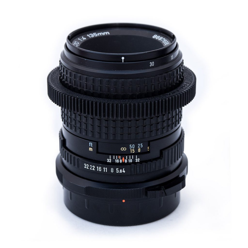 kit Pentax formato mediano lentes vintage 135 mm 70mm, full frame, PL Adapter