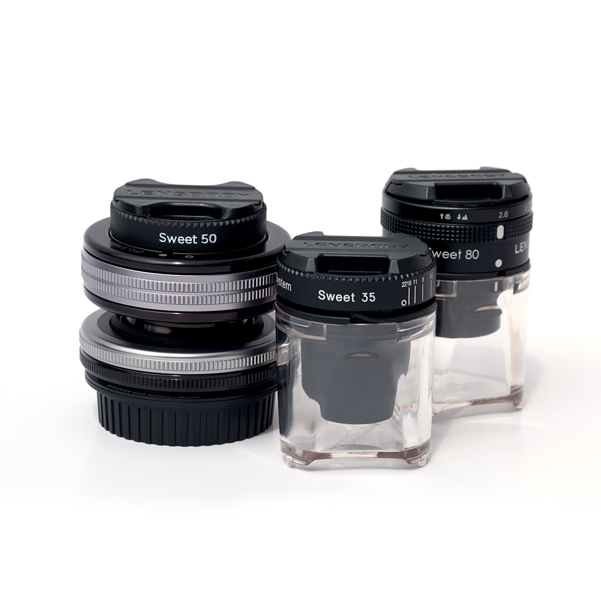 Lensbaby Composer Pro ll Sweet Optic 35mm,50mm,80mm Full Frame, EF Mount (Incluye Set de Filtros y Dióptrias) renta por día